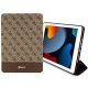 Guess iPad 10.2\" atlokāms maciņš 4G Stripe Allover, brūns