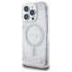 Чехол Guess Resin Gradient Glitter MagSafe для iPhone 16 Pro, серебристый