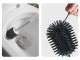 Silicone Toilet Brush, White/Gray