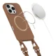 Чехол Tech-Protect для iPhone 16 Pro Max MagNecklace MagSafe, коричневый