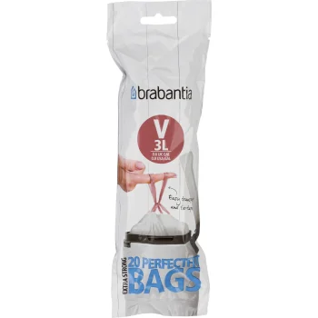 Atkritumu maisi Brabantia PerfectFit Type V, 3 L, 20 gab., balti