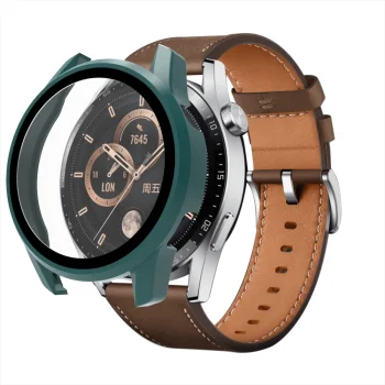 Чехол с защитным стеклом для Huawei Watch GT3 42mm, зеленый