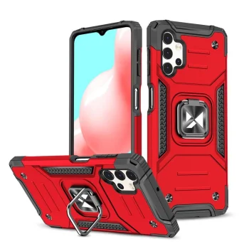 Гибридный чехол Wozinsky Ring Armor для Samsung Galaxy A73 с кольцом, красный