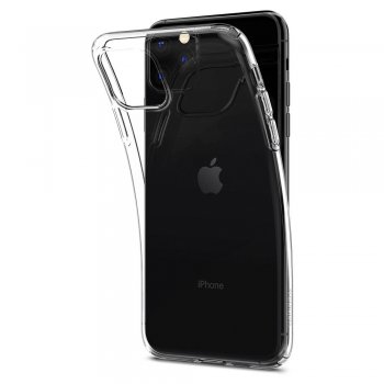 Apple iPhone 11 Pro Spigen Liquid Crystal TPU Case Cover, transparent - vāks bamperis
