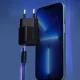 Choetech PD5007 GaN USB-C lādētājs PD 30W melns