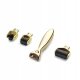 4Fizjo Derma Roller 3in1 Microneedle Mesotherapy Kit, Black/Gold