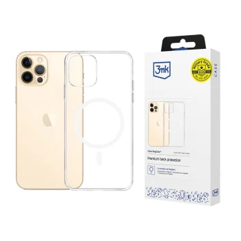 Прозрачный чехол 3Mk Protection Clear MagCase для Apple iPhone 12 Pro Max