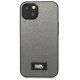 Чехол Karl Lagerfeld Saffiano Plaque для iPhone 13 mini, серебристый