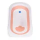 Складная детская ванночка Ecotoys со сливом, розовая