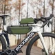 Ūdensizturīga velosipēda rāmja soma Rockbros TL004 ROAD TO SKY 0.7L, zaļa