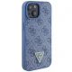 Guess GUHCP15SP4TDPB iPhone 15 6.1" zils/milts cietais futrālis Āda 4G Triangle Strass | blue/blue hardcase...