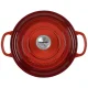 Чугунная кастрюля Le Creuset Signature круглая 20 см, 2.4 л, красная