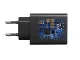 Ātrais sienas lādētājs 4xUSB ar Quick Charge 3.0, melns