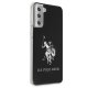 Samsung Galaxy S21+ Plus (SM-G996B) US Polo Shiny Big Logo Case Cover (USHCS21MTPUHRBK), Black | Telefona Maciņš...