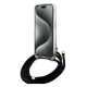 Чехол Guess для iPhone 15 Pro Max Crossbody Cord 4G Print, черный