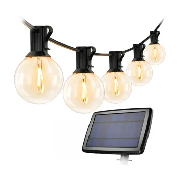 LEPRO PR440001-WW Solar Garden String Lights, 7.62 m, IP65