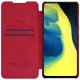 Samsung Galaxy A72 (SM-A725F/DS) Nillkin Qin Leather Book Case Cover, Red | Telefona Maciņš Vāciņš Apvalks...
