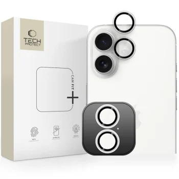 Защитное стекло для камеры Tech-Protect Camring Fit+ для iPhone 17, прозрачное