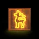 Светодиодный неон Олень на подставке Forever Light FLNW01, теплый белый
