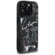 Чехол Karl Lagerfeld Grained Pattern & Logo MagSafe для iPhone 16 Pro, черный