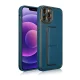 Telefona vāciņš iPhone 12 Pro ar atlokāmu statīvu, zils