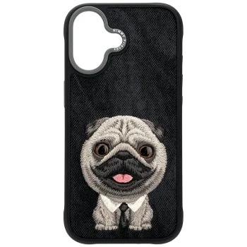 Nimmy Big Eyed Pet 2.0 Dog vāciņš iPhone 17, melns
