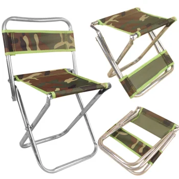 Folding Camping and Fishing Chair with Backrest