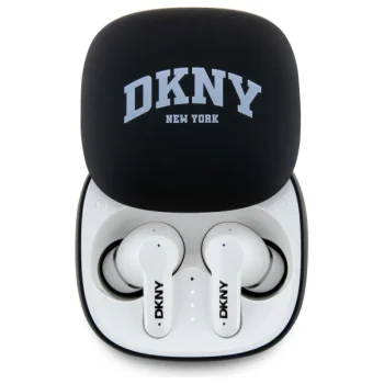 DKNY TWS BT 3D Rubber Matte Finish bezvadu austiņas, melnas