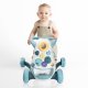 AROLO Musical Baby Push and Pull Walker, Blue