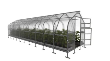Каплевидная теплица KLASIKA DROP 2,5x10 м, 4 мм поликарбонат