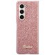 Guess Samsung Galaxy Z Fold 5 vāciņš Glitter Script, rozā