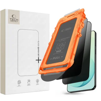 Tech-Protect Quick Set Spy+ privaatsusklaas Samsung Galaxy S26 FE jaoks, 2 tk