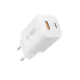Tech-Protect NCM33W 2-portu PD30W/QC3.0 lādētājs, balts