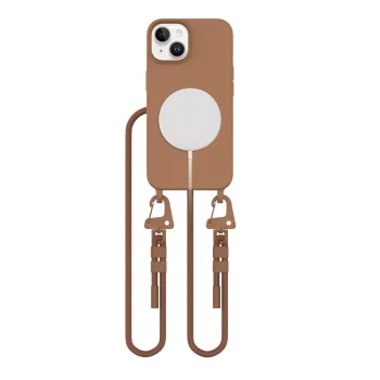 Чехол Tech-Protect MagSafe для iPhone 15 MagNecklace со шнурком, коричневый
