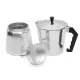 Espresso Kafijas Vārāmā Kanna un plīts, geizera 600ml, Sudraba | Moka Pot Coffee Maker 12 Cup