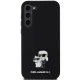 Чехол Karl Lagerfeld для Samsung Galaxy S24+ Silicone Karl&Choupette Metal Pin, черный