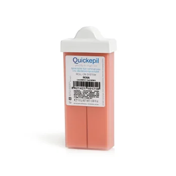 Воск для депиляции лица Quickepil узкий ролик 110 г, роза