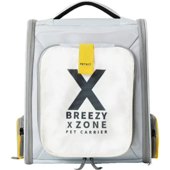 Mājdzīvnieku pārnēsāšanas mugursoma Petkit Breezy X ZONE, pelēka