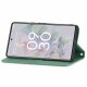 Google Pixel 6a Vintage Leather Skin-Touch Magnetic Case Book Cover, Green