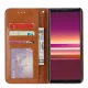 Sony Xperia 5 (J8210 J9210) PU Leather Wallet Book Case Cover, Brown | Чехол Кошелёк Книжка для...