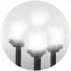 Садовые светильники на солнечных батареях Ilumen LS-102, белые шары, 4...