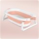 Ricokids 728601 Foldable Baby Bathtub with Insert, White/Pink