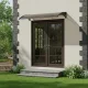 Jumtiņš virs durvīm 120x100 cm polikarbonāta nojume aizsardzībai MultiGarden