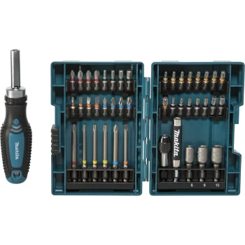 Набор бит Makita E-25096 с реверсивной рукояткой, 44 предм.