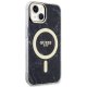 Guess iPhone 14 Plus Case Marble MagSafe, Black