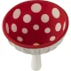 Virtuves piltuve OTOTO Magic Mushroom XL, sarkana / balta