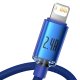 Кабель USB - Lightning Baseus Crystal Shine 2.4A 1.2м Синий