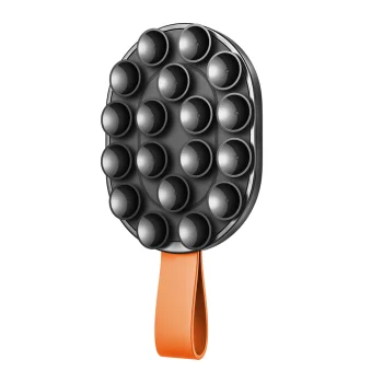 Joyroom JR-ZS393-S magnētiskais telefona turētājs ar piesūcekņiem 4.7-7" melns/oranžs