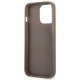 Guess 4G Triangle Logo Cardslot vāciņš iPhone 13 / 13 Pro - Brūns