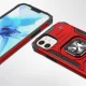 Wozinsky Ring Armor iPhone 14 vāciņš ar gredzenu un statīva funkciju, sarkans
